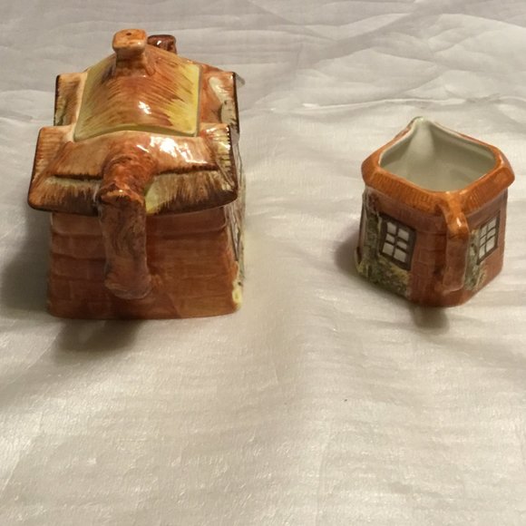 Vintage Price Kensington Ye Olde Cottage Ware Teapot & Creamer Set - Picture 3 of 12